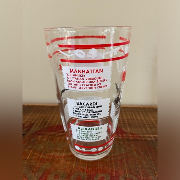 Vintage Hazel Atlas Sports Themed Mid-Century Modern Cocktail Shaker🍸 - Picture 3 of 9